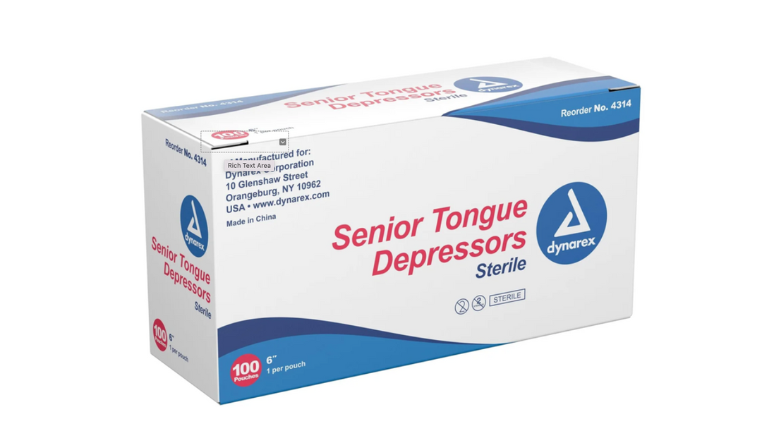 Dynarex - Tongue Depressors sterilization 100
