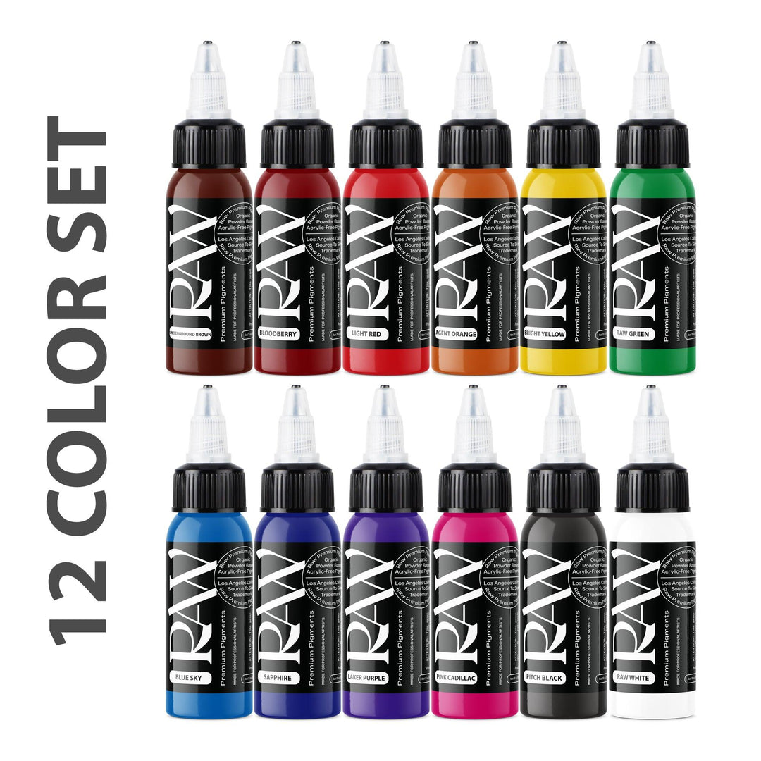 12-Color Basic Set - Raw Pigments