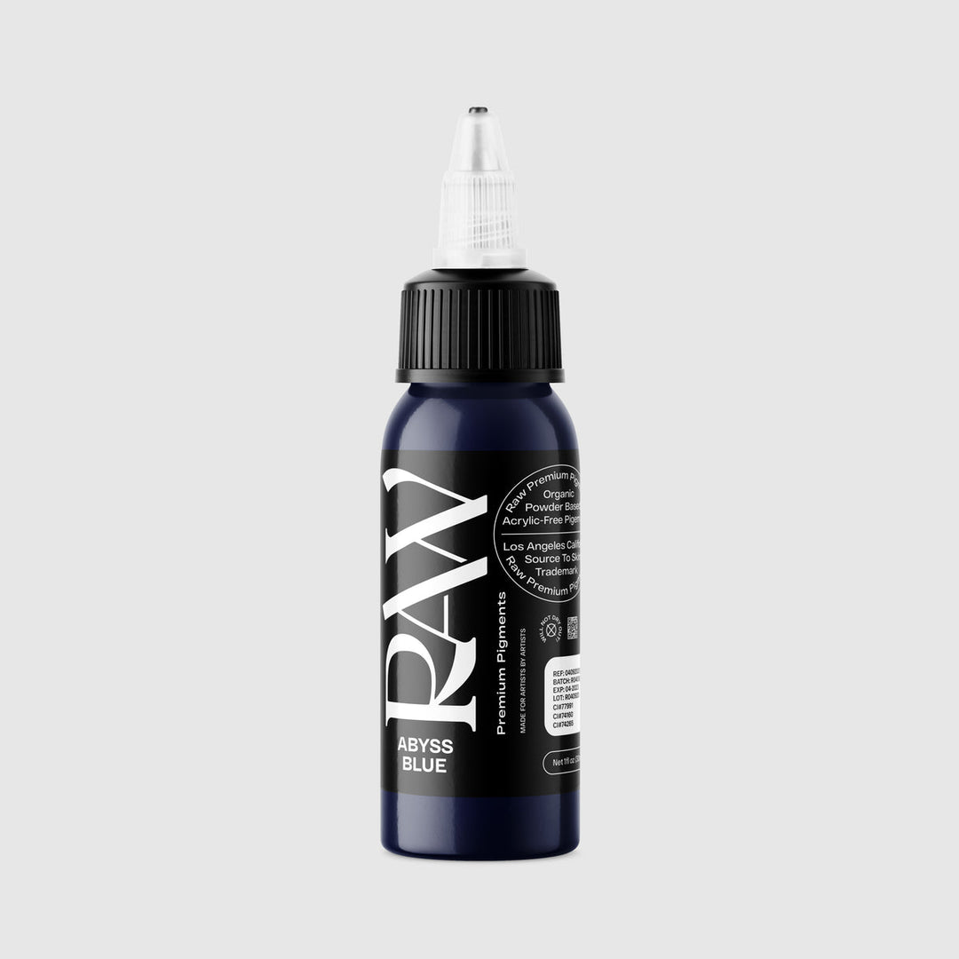 Raw Ink Abyss Blue 1oz bottle