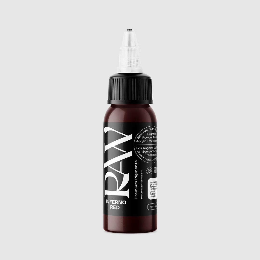 Raw Ink Inferno Red 1oz bottle