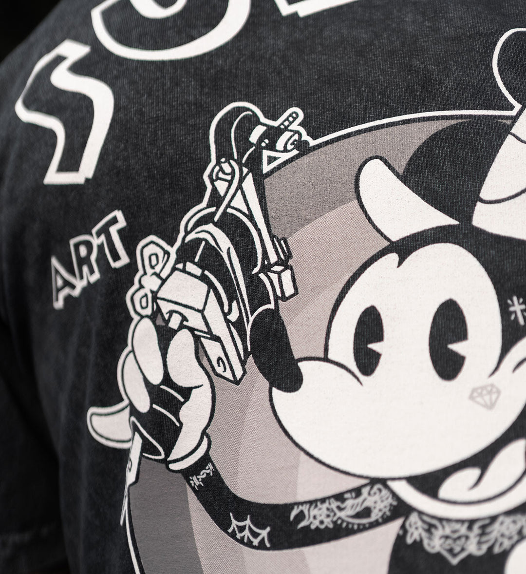Steamboat Sullie 1 Ton tee - front graphic detail