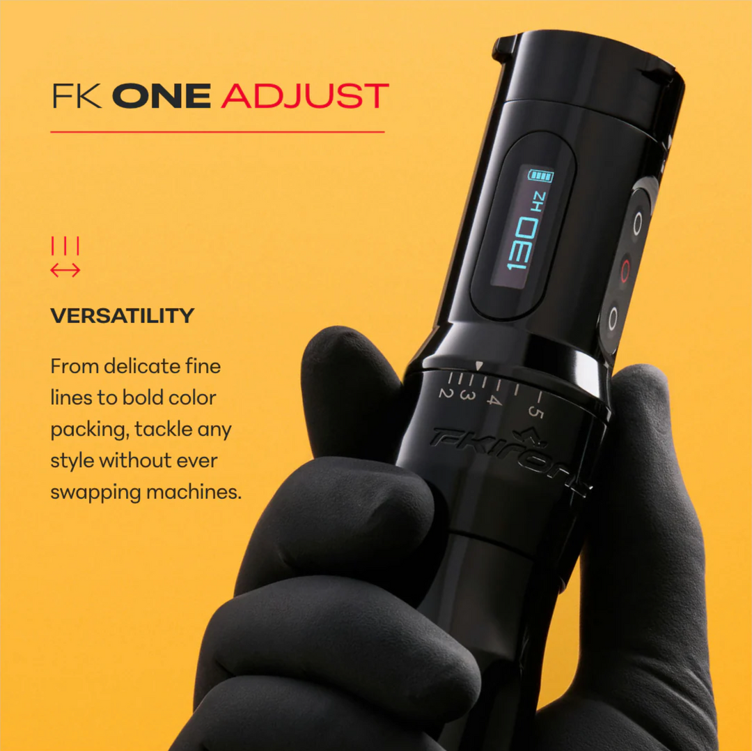 FK One Adjust Wireless Tattoo Machine - Gunmetal