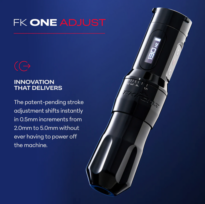 FK One Adjust Wireless Tattoo Machine - Gunmetal