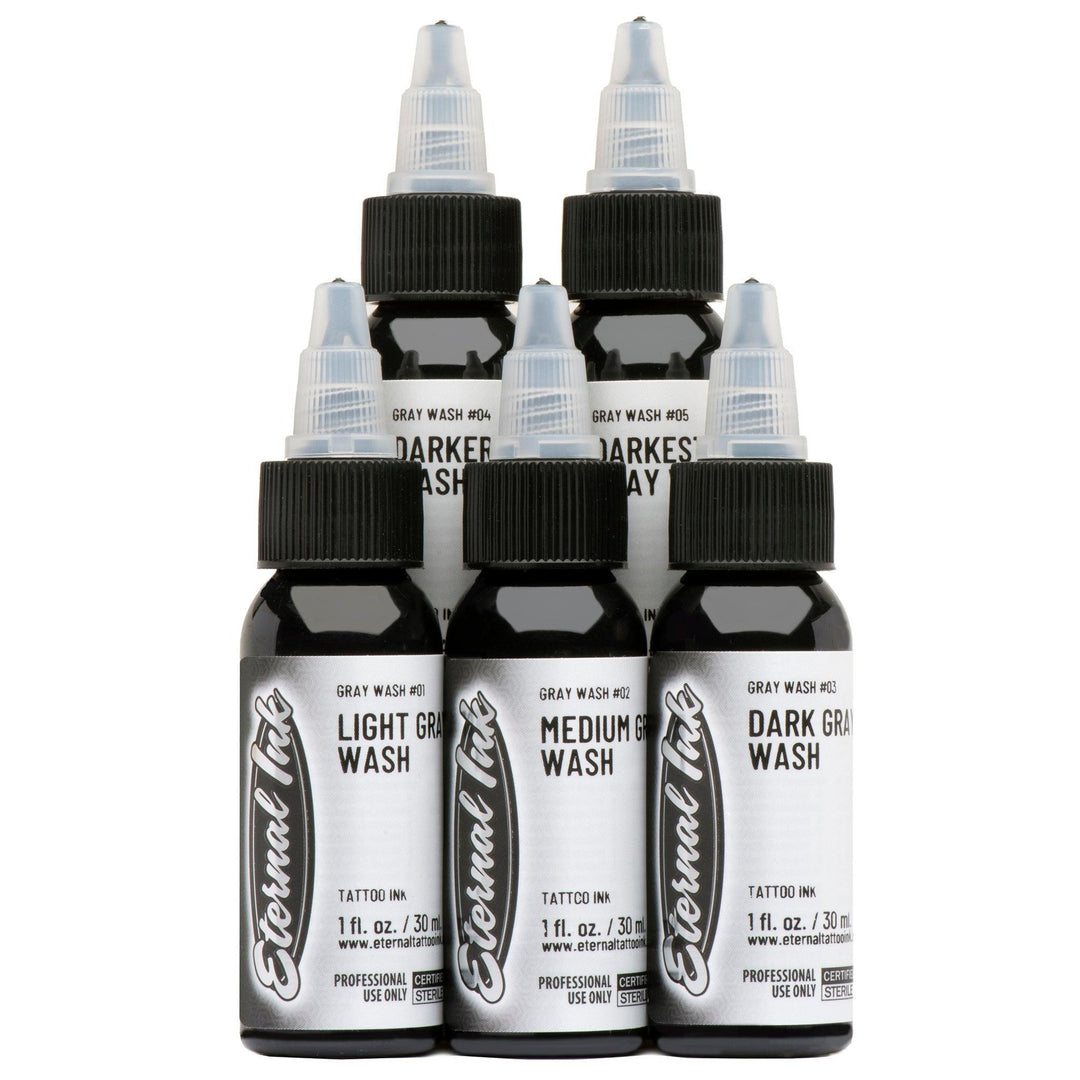 Eternal Ink-Gray Wash Set - Tattoo Ink - FYT Tattoo Supplies New York
