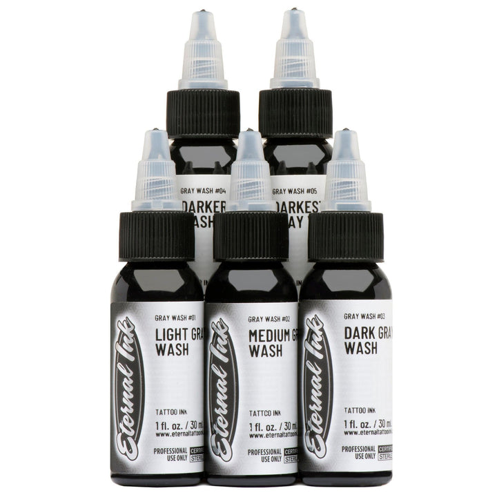 Eternal Ink-Gray Wash Set - Tattoo Ink - FYT Tattoo Supplies New York