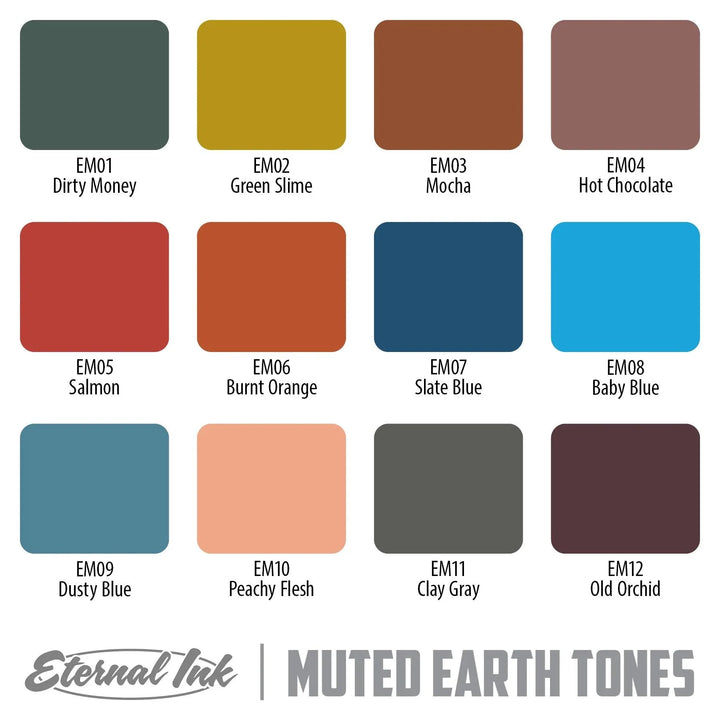 ETERNAL INK-Muted Earth Tones Set-1 oz